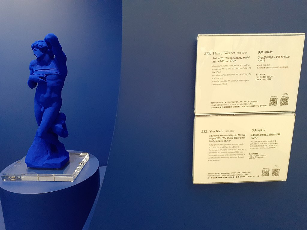Yves Klein Blue Sculpture